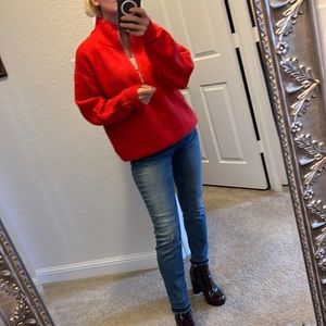 - 🌺Vince Camuto🌺Ladies Half Zip
Pullover Sweater love this color CROSSFIRE